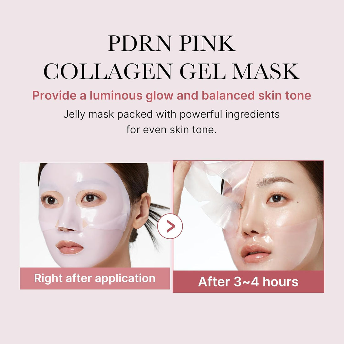 PDRN Pink Collagen Gel Mask_4EA